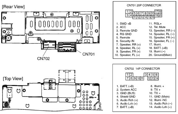 HONDA Car Radio Stereo Audio Wiring Diagram Autoradio connector wire